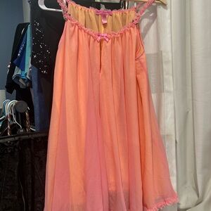 Betsey Johnson Pink and Peach Intimates